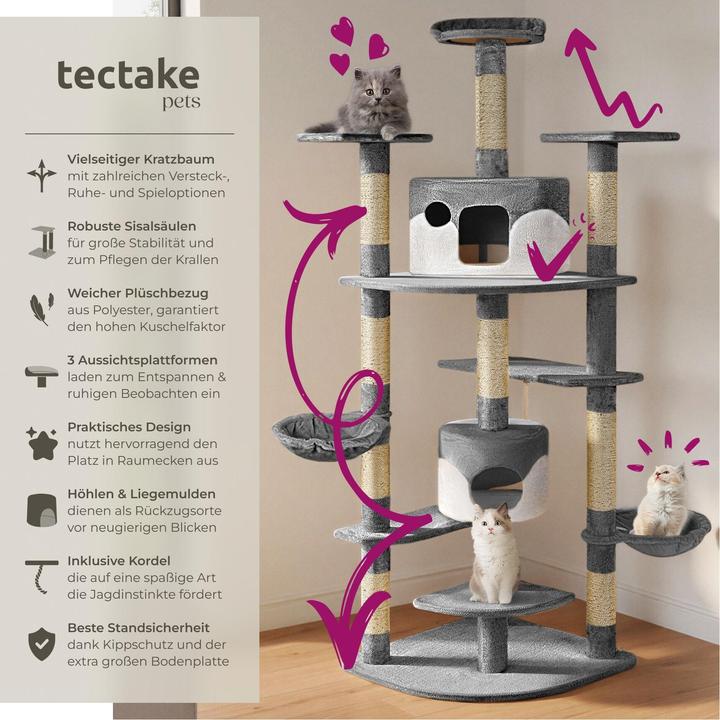 Image du produit tectake Fippi (201 cm, Gris/blanc)