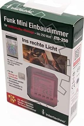 Produktbild Steffen Einbaudimmer Mini 250 W Phasenabschnitt, Rot