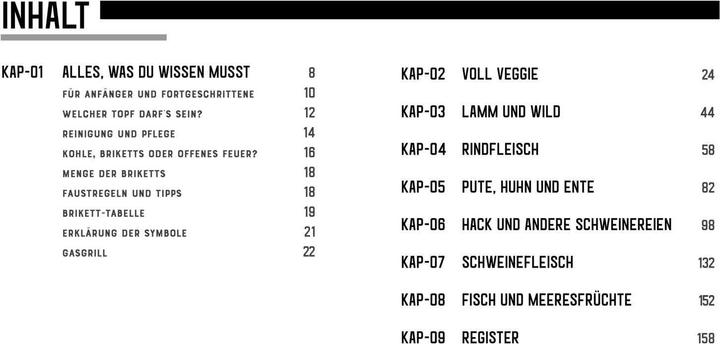Nutritional values and ingredients Dutch Oven (German, Sebastian Buchner, Tim Ziegeweidt, Sauerland BBCrew, 2021)