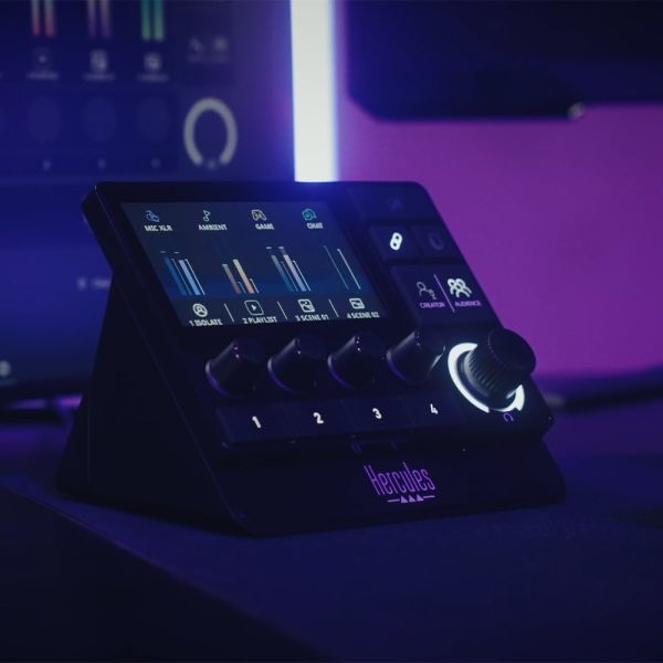 Actual product image Hercules Mixer control Stream 200 XLR Audio Controller retail