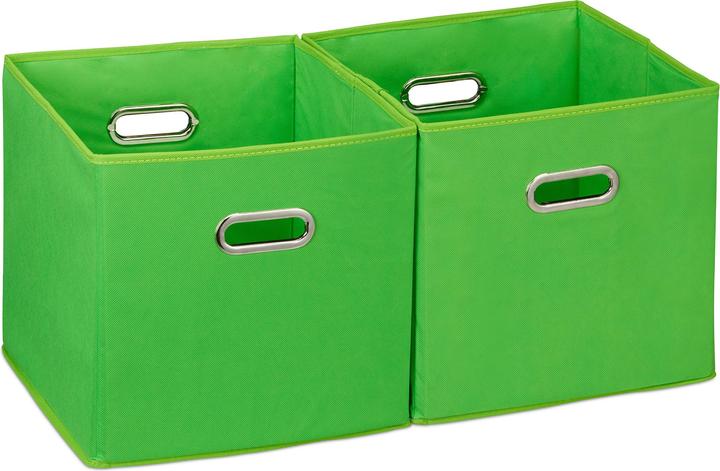 Image du produit Relaxdays Lot de 2 boîtes rangement, sans couvercle (30 x 30 x 30 x 30 cm, 27 l)