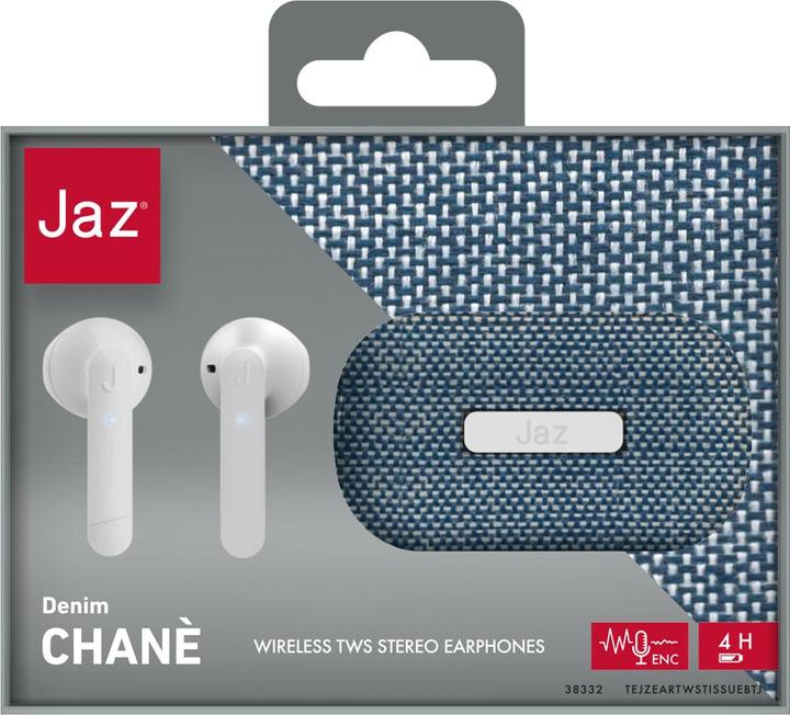 Produktbild JAZ Chané - TWS-Ohrhörer mit ENC-Technologie und Stoff-Ladeetui (Aktive Geräuschunterdrückung, 4 h, Kabellos)