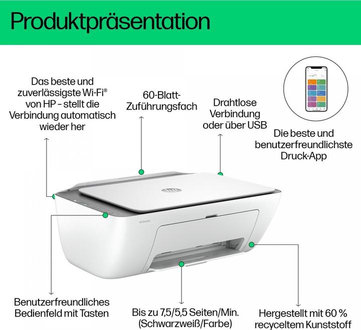 Image du produit HP DeskJet 2820e (Encre, Couleur)