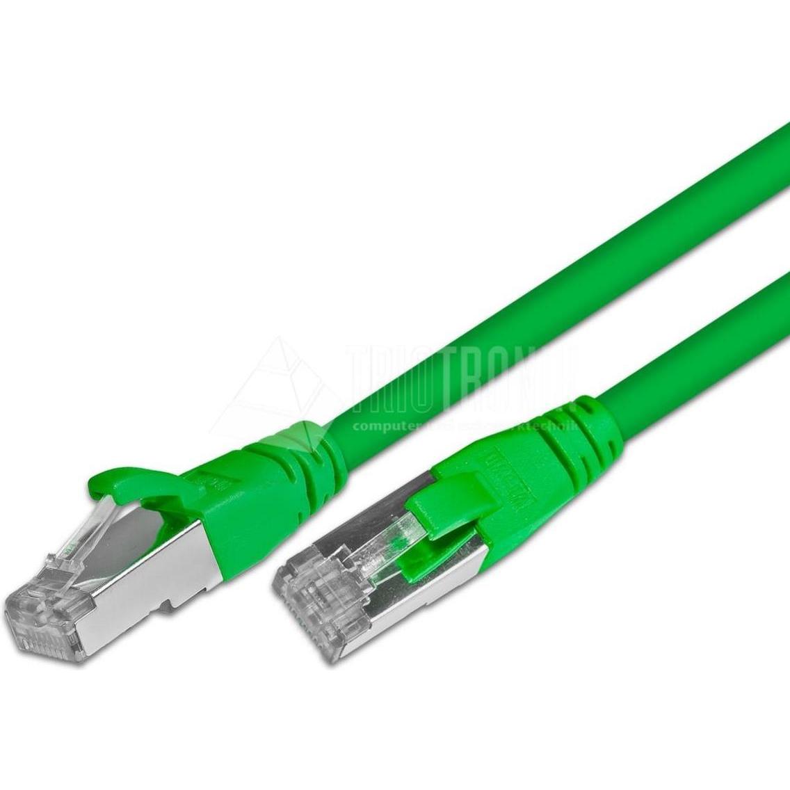 Wirewin Patchkabel: F/UTP, 1m, grün (F/UTP, CAT5e, 1 m), Netzwerkkabel