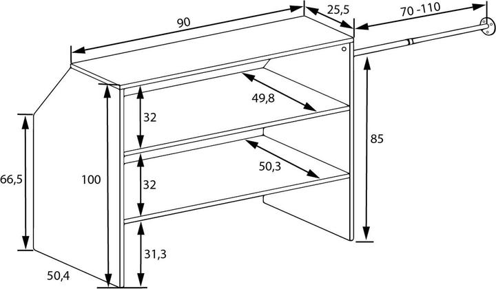 Immagine prodotto VCM Dacho l (90 x 50 x 100 cm)