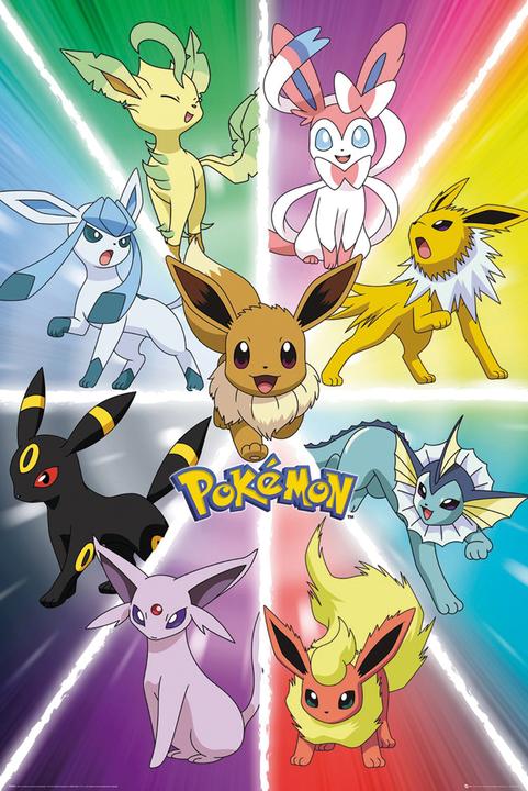 Actual product image Pokémon Poster Eevee Evolution 61 x 91,5 cm