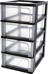Productafbeelding Iris Ladekast 4x 7 liter (26 x 35,5 x 49 cm, 7 l)
