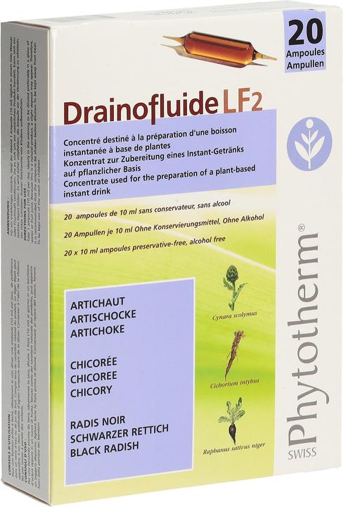 Nährwerte und Zutaten Drainofluid LF Nr. 2   Ampullen (20 Stück, Ampulle, 358 g)
