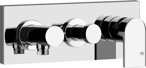 Actual product image Gessi Emporio Via Manzoni finish-mount set for single-lever shower mixer, with 2-way diverter and di