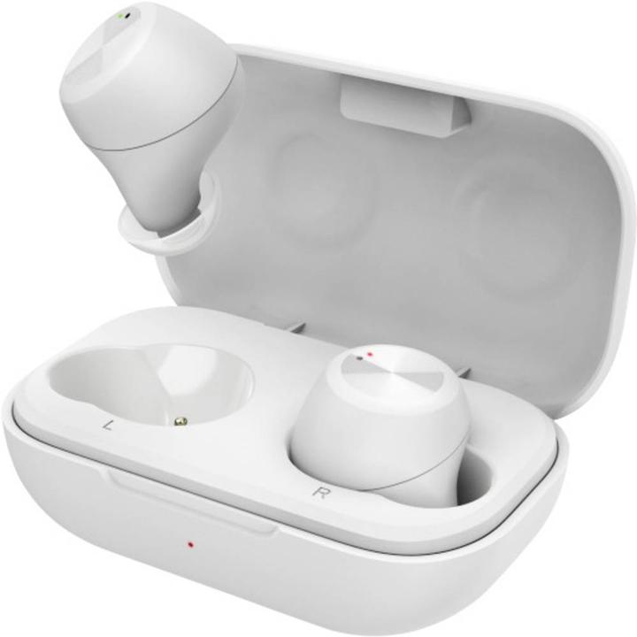 Thomson WEAR7701W Bluetooth® Hoofdtelefoon, In-Ear, Echt Draadloos, Microfoon, Wit (4 h, Draadloze)