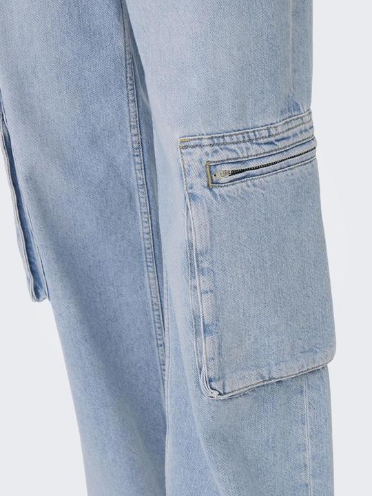 Actual product image Only ONLHOPE EX HW WIDE CARGO DNM CRO Loose Fit Jeans (W31/L32)