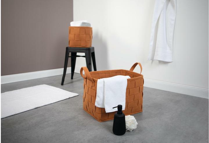 Actual product image N8werk Felt storage basket 40 cm rust brown (1 x, 40 x 30 x 30 cm)