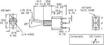 Image du produit Velleman Vertical Toggle Switch Spdt On-(On)