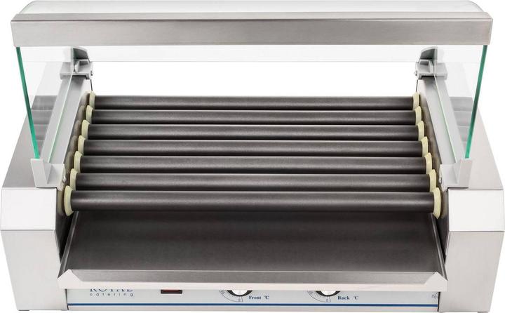 Produktbild Royal Catering Hot Dog Grill Hot Dog Gerät Würstchengrill Teflon 7 Rollen 1400 W 12 Würstchen