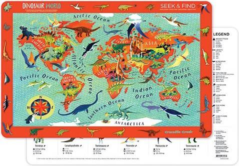 Image du produit Crocodile Creek Placemats/Dinosaur World (1 pcs)