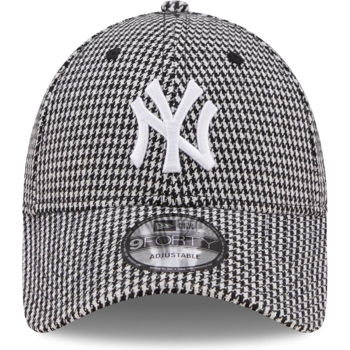 Thumbnail - New Era, Herren, Cap, 9Forty Cap - Houndstooth New York Yankees Schwarz, Schwarz
