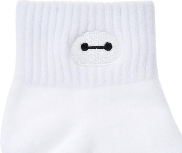 Immagine prodotto Disney Baymax Gesichtsstickerei Kurzsocken Weiss 36-39 (36 - 39)