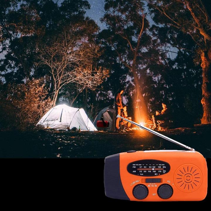 Actual product image Solarbaby Crank radio, orange (FM)