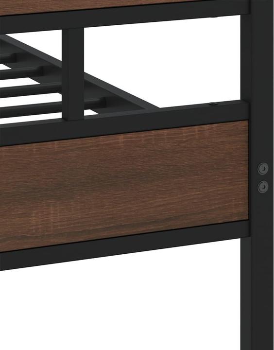 Image du produit vidaXL Lit métallique Cadre de lit Sommier à lattes Lit double sans matelas 160x200cm (160 x 200 cm)