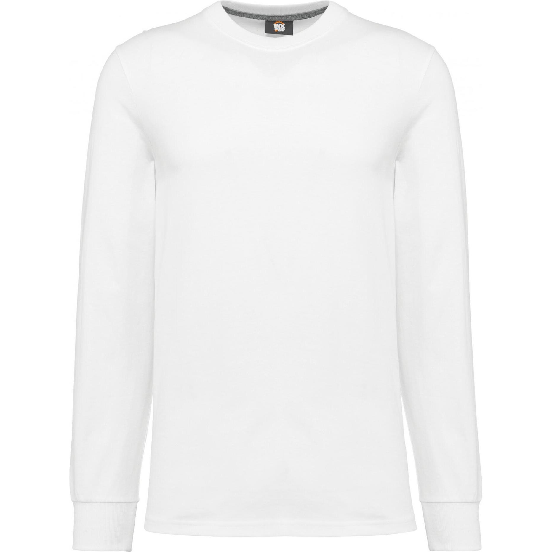 Kariban, Herren, Shirt, Umweltfreundliches Langarmshirt, Weiss, (XXS)