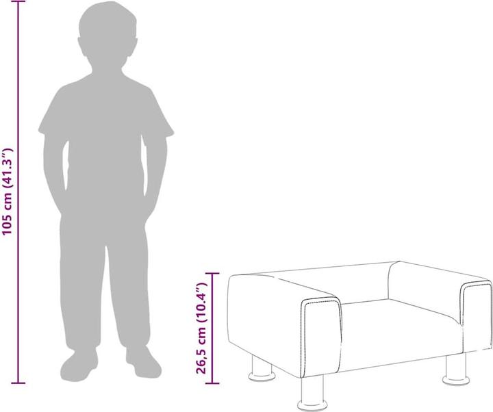 Immagine prodotto vidaXL Kindersofa (Divano per bambini)
