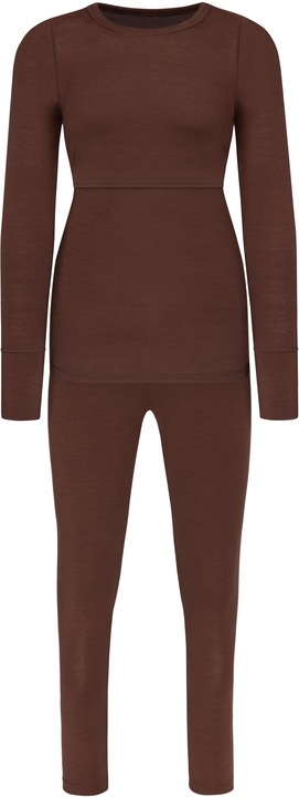 Immagine prodotto Normani Set intimo Merino Maternity - Camicia a maniche lunghe e mutande - 8795 (S)