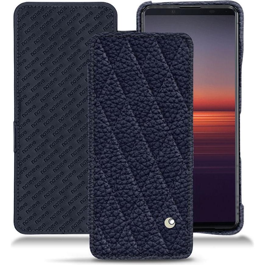 Noreve Lederschutzhülle horizontal (Sony Xperia 5 II), Smartphone Hülle, Violett