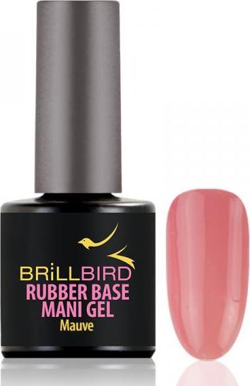 Immagine prodotto BrillBird Gomma Gel Base&Corallo #2 Malva 8ml (Malva, Smalto per unghie effetto gel)