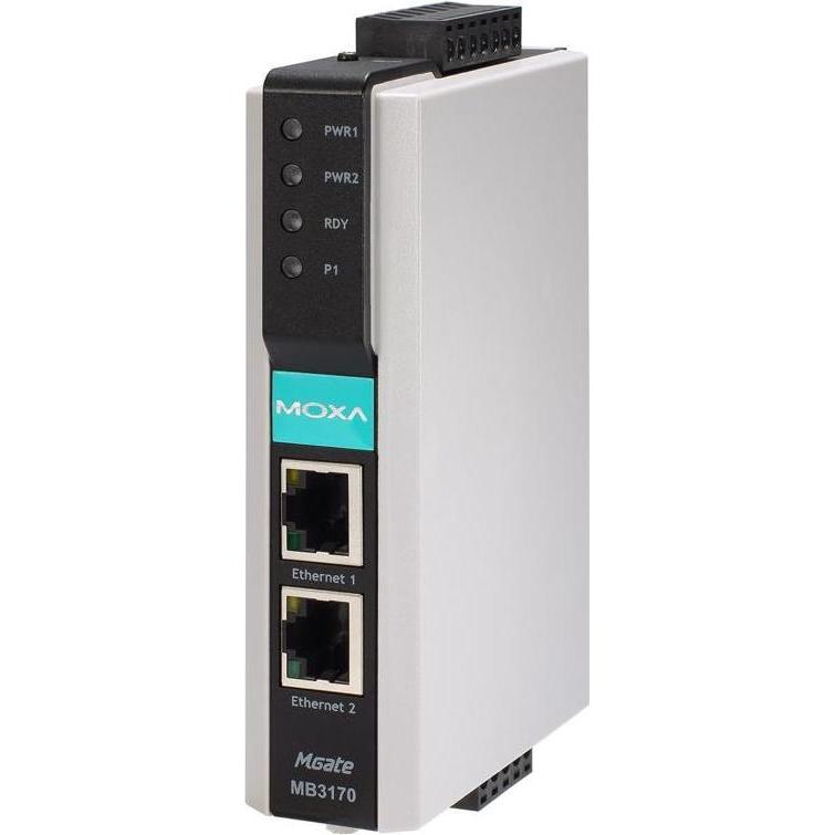 Moxa MGATE MB3170I-T - Gateway Modbus esteso con 1 connessione e isolamento a 2 kV, Router