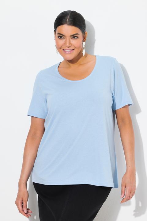 Produktbild Ulla Popken T-Shirt, Modalmix, Classic, Rundhals, Halbarm (56)