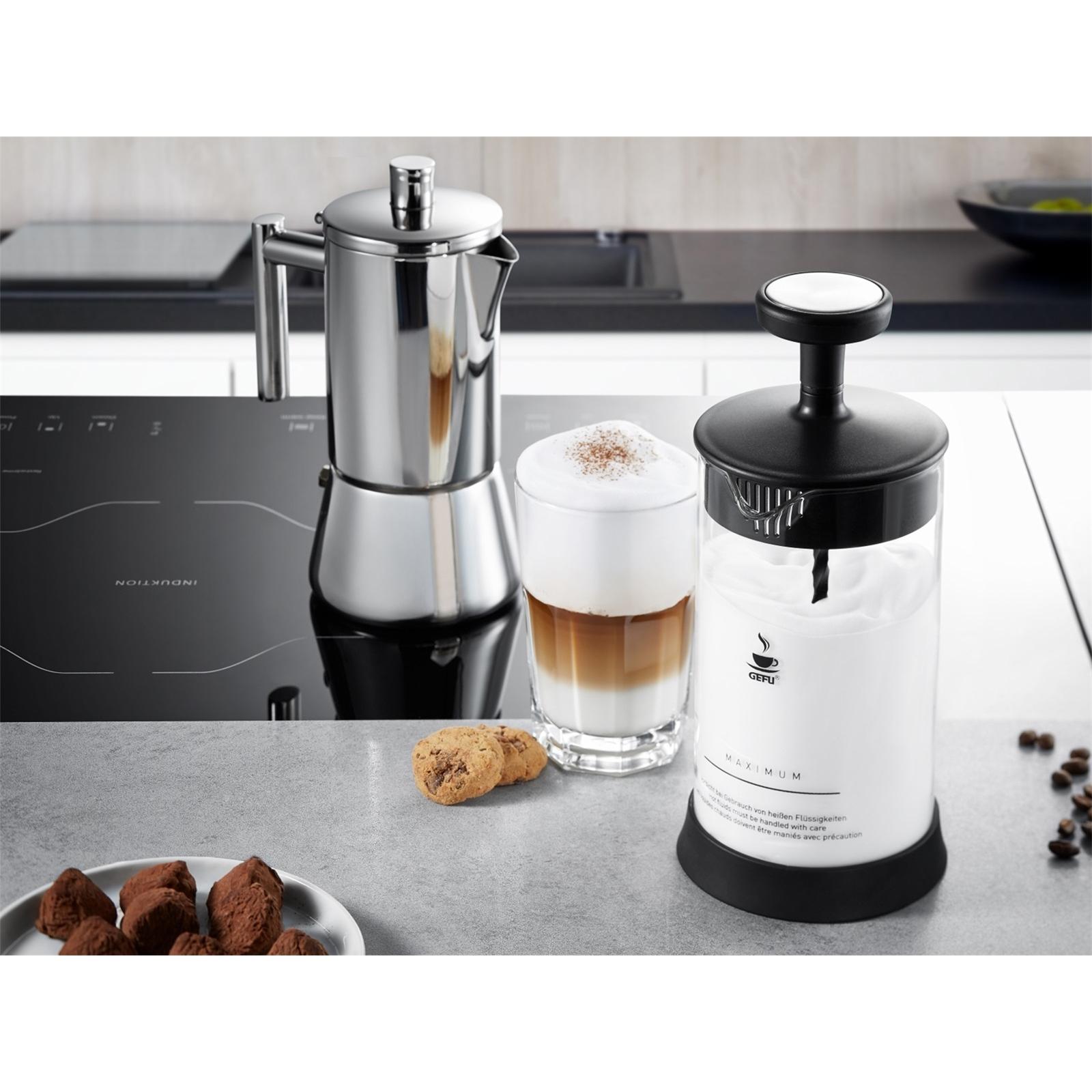 Thumbnail - GEFU Milchaufschäumer, Milchaufschäumer, Schwarz, Transparent