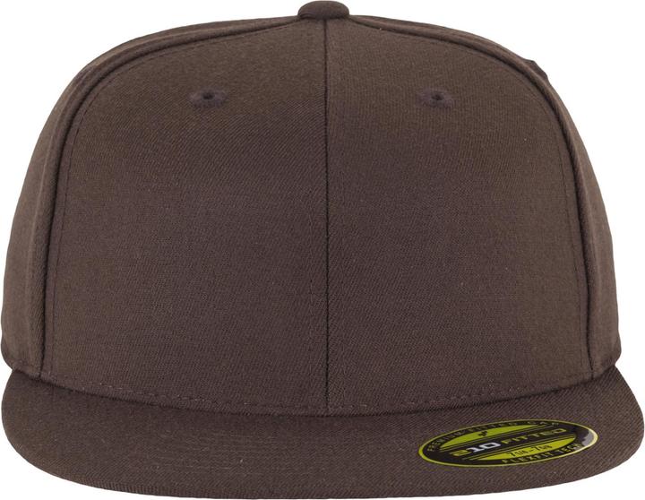 Actual product image Yupoong Flexfit Unisex Premium 210 Fitted Flat Peak Cap (S, M)