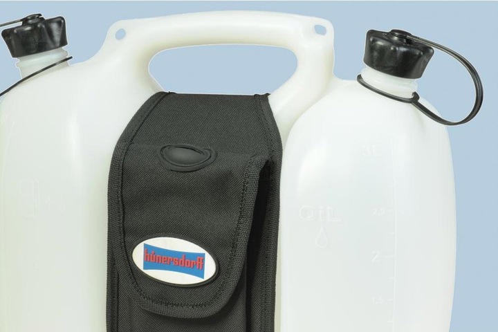 Actual product image Hünersdorff Saddle bag for double canister 6+3L blackPROFI