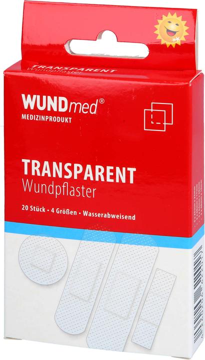Actual product image Axisis Plaster transparent + waterproof 4 sizes, 20 pcs. plasters (1 x)