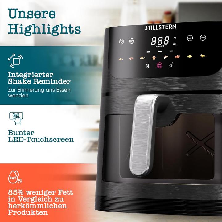 Immagine prodotto Stillstern Steam Pro View Airfryer mit Sichtfenster