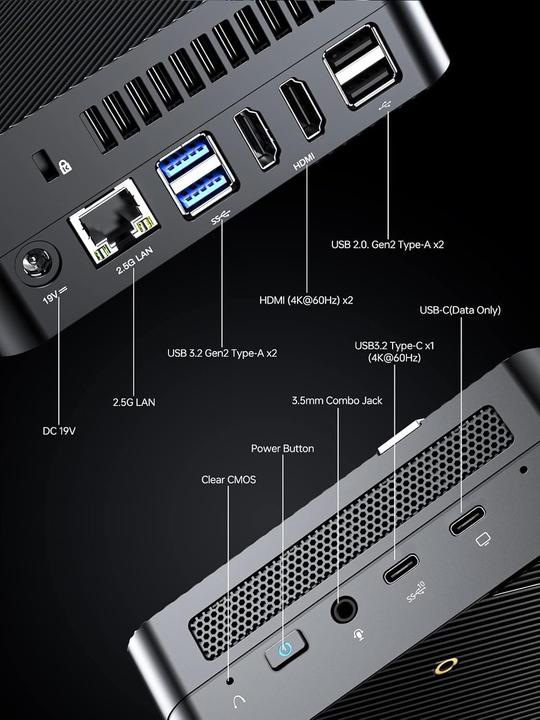 Actual product image Minisforum Mini-PC mit Ryzen 5 5600H Prozessor (AMD Ryzen 5 5600H)