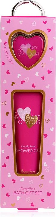 Accentra Badeset FROM MY HEART TO YOURS mit Herz-Schlüsselanhänger (Hair care set)