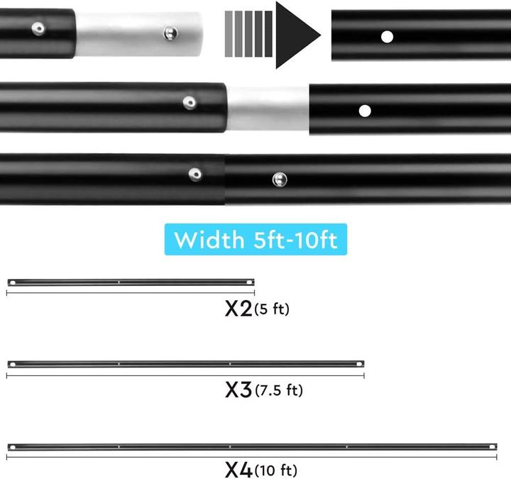 Image du produit BDDfoto Support de fond 2 x 3M Trépied