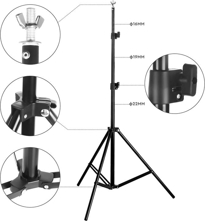 Image du produit BDDfoto Support de fond 2 x 3M Trépied