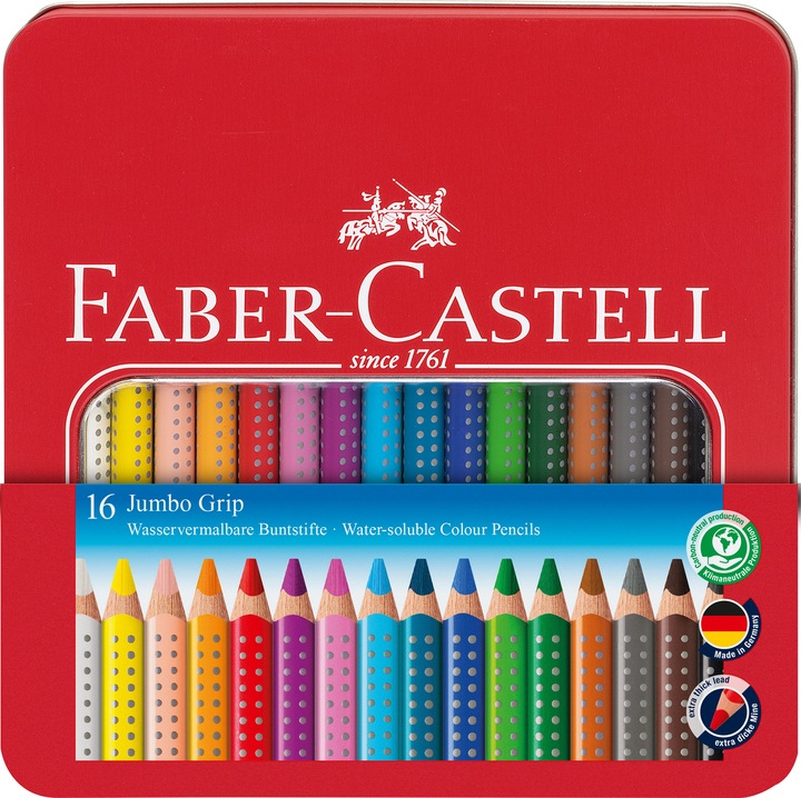Image du produit Faber-Castell poignée jumbo (Multicolore, 16 x)