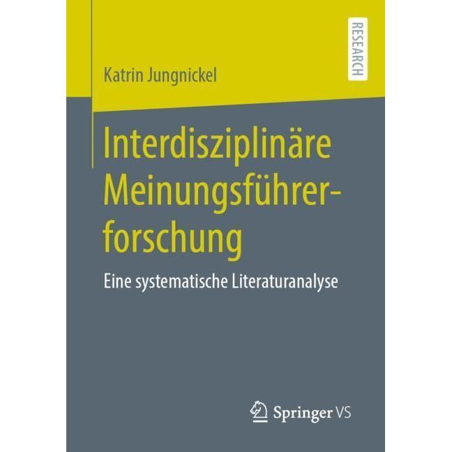 Interdisziplinäre Meinungsführerforschung, Fachbücher von Katrin Jungnickel