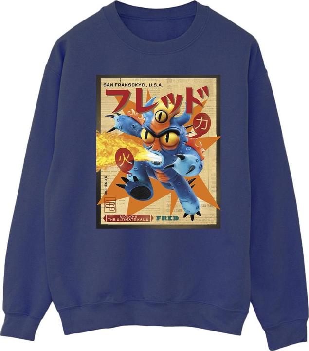 Immagine prodotto Disney Big Hero 6 Baymax Fred Newspaper Felpa Uomo (5XL)