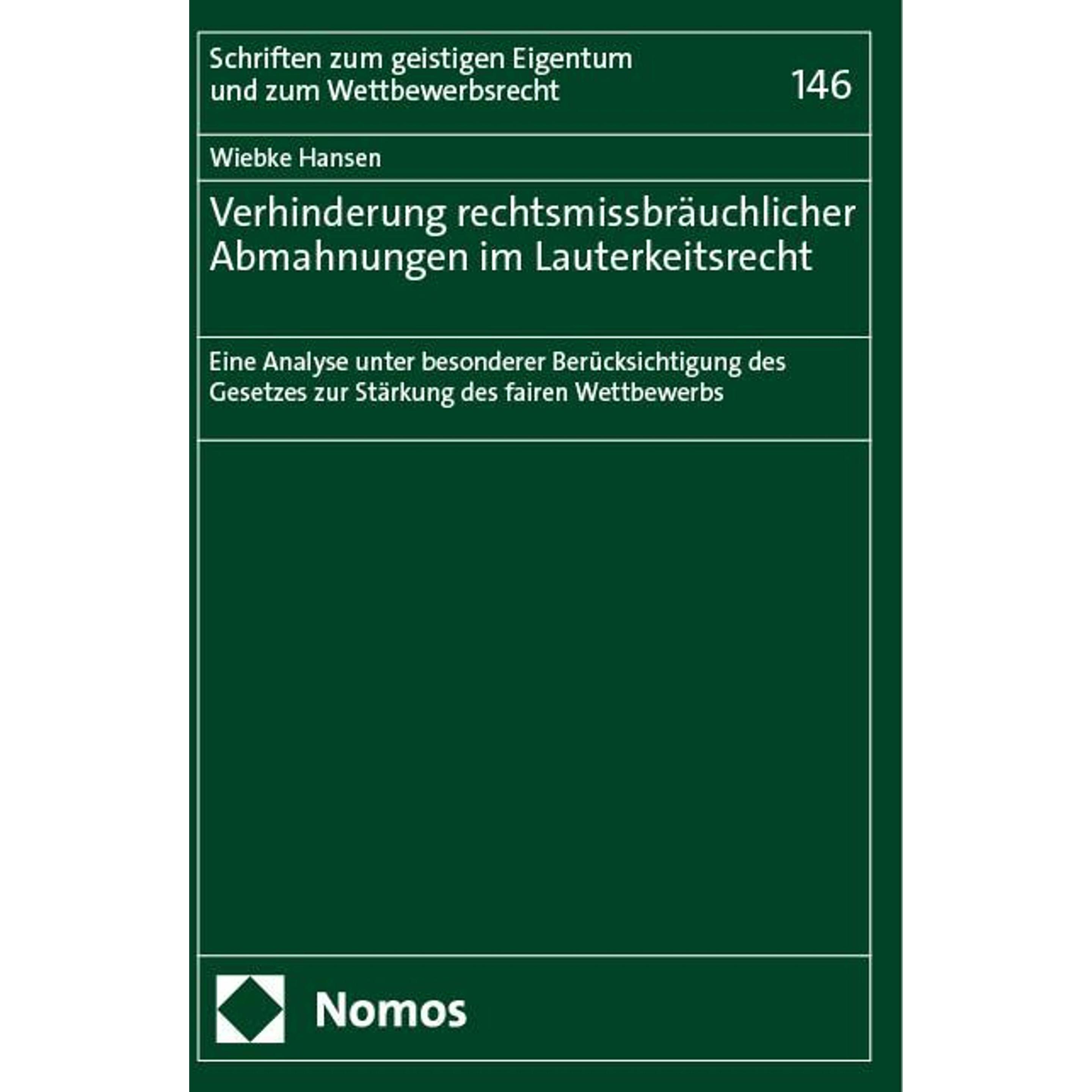 Thumbnail - Hansen:Verhinderung rechtsmissbräuchlic, Fachbücher von Wiebke Hansen