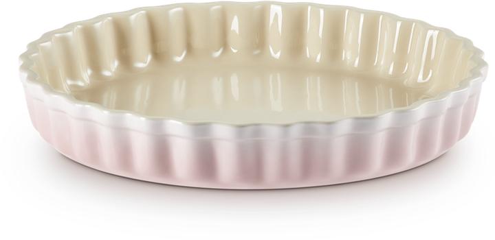 Actual product image Le Creuset Tarte Mould Round Trad. 28 Shell Pink (28 cm)