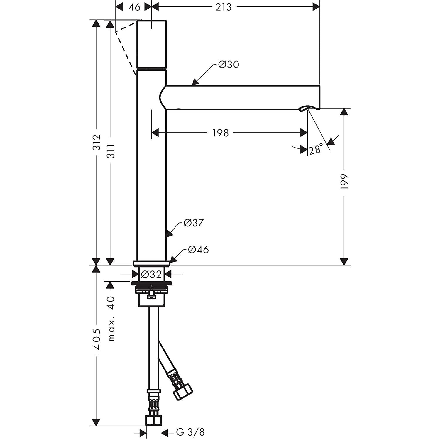 Thumbnail - Axor, Badarmatur, Wasserhahn Uno