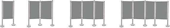 Produktbild Magnetoplan Präsentationswand-Set (134.5 x 180 cm)
