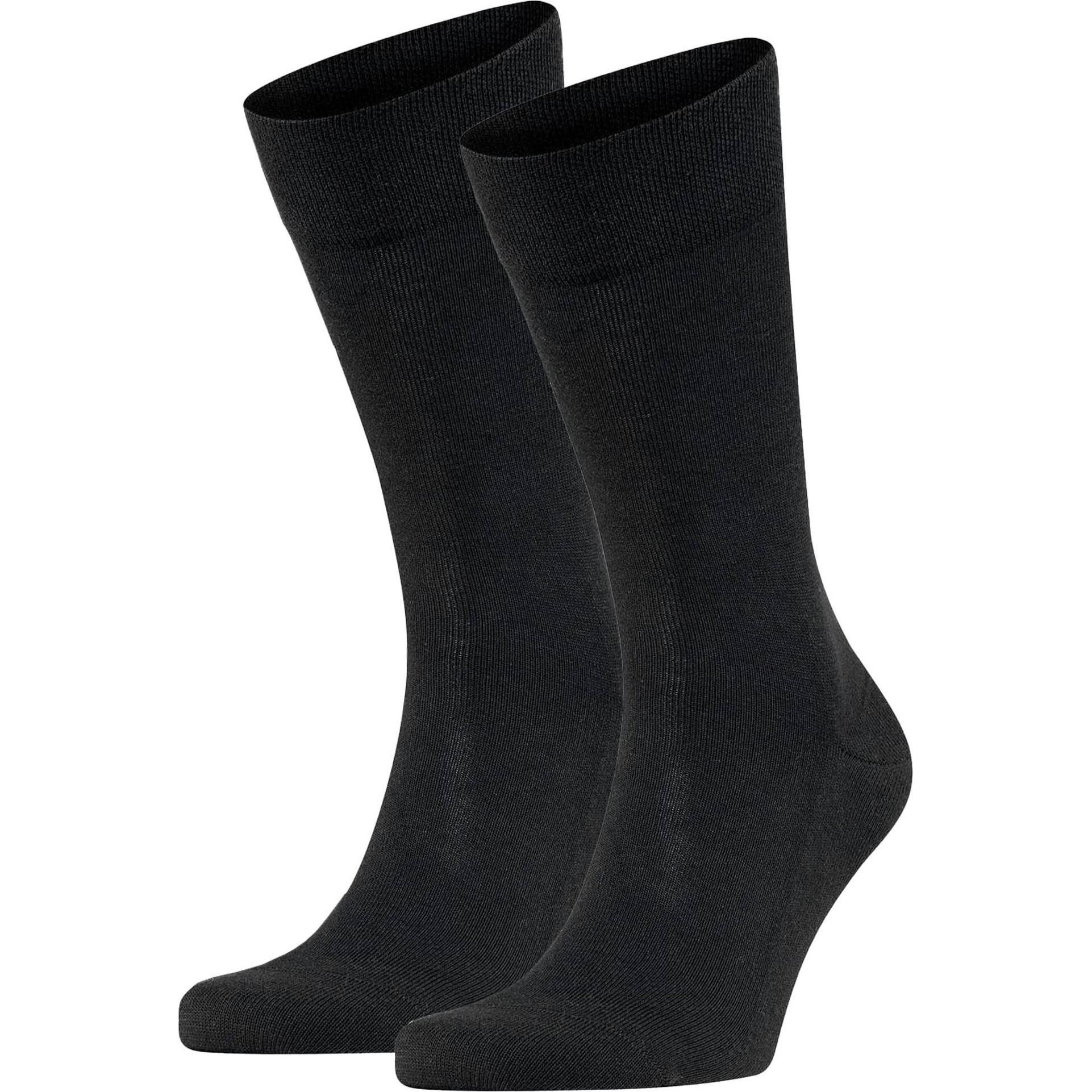 Falke, Herren, Socken, Sen. London SO, Schwarz, (2er Pack, 47 - 50)