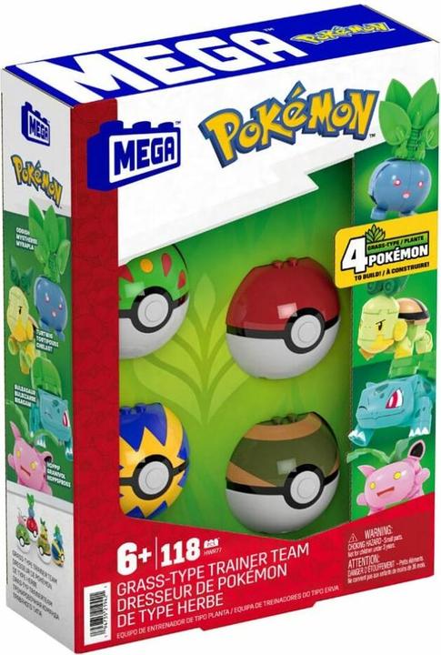 Produktbild MEGA PokÃ©mon 4 Pflanzen-Typ PokÃ©mon Sets