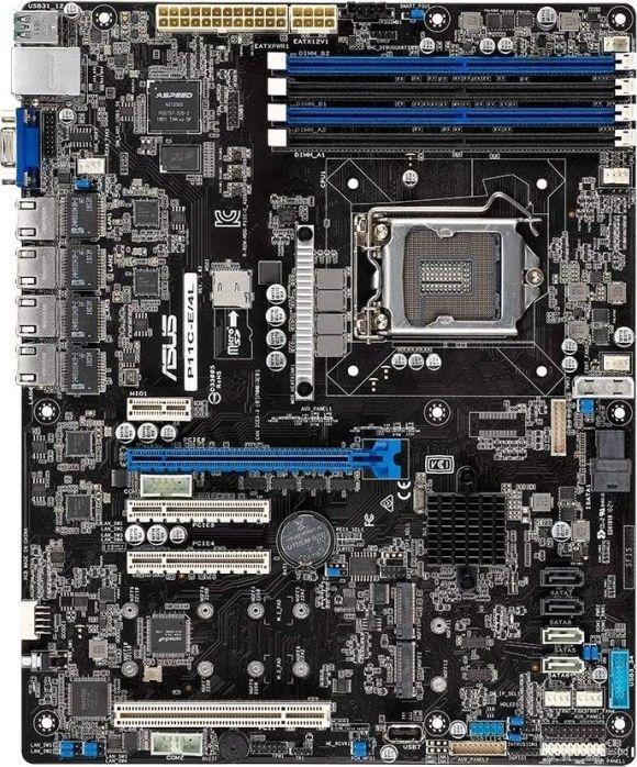 Image du produit ASUS SERVEUR P11C-E/4L S1151v2 C246/VGA/4xGBL/ATX (LGA 1151, Intel C246, ATX)