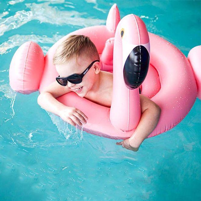 Actual product image Flamingo swim ring for babies